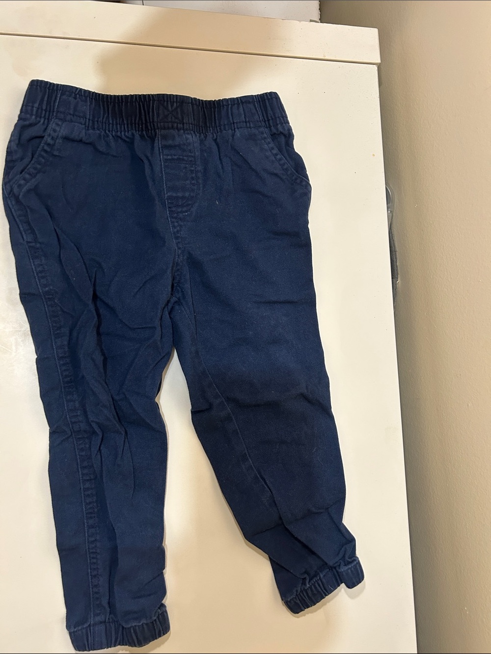 Wrangler Navy Elastic-Waist Jogger Pants for Kids